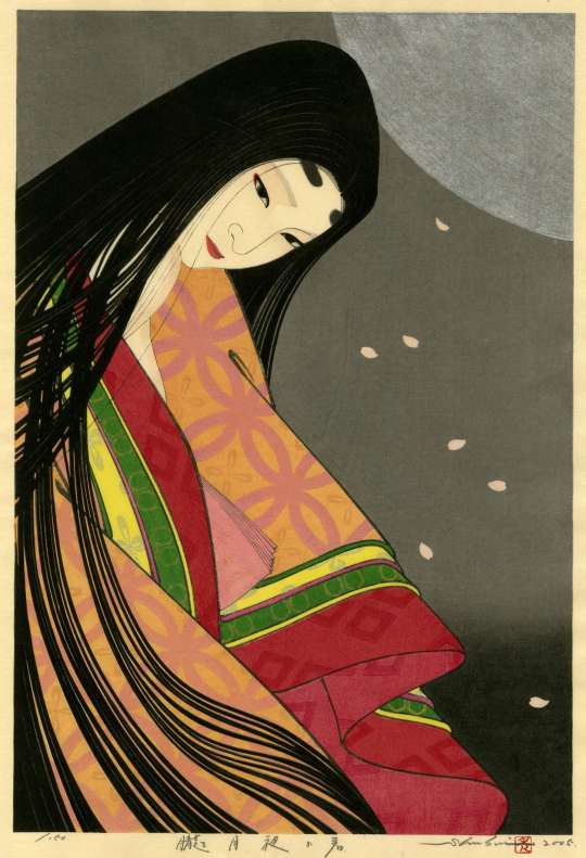 Taki Shusui “Rokunokimi From Genji” woodblock print thumbnail