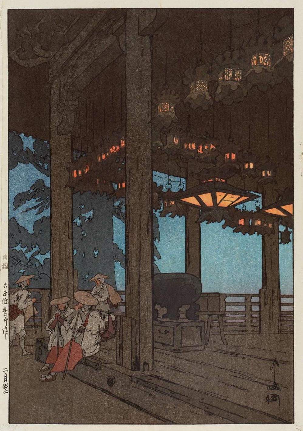 Nigatsudo Temple woodblock print