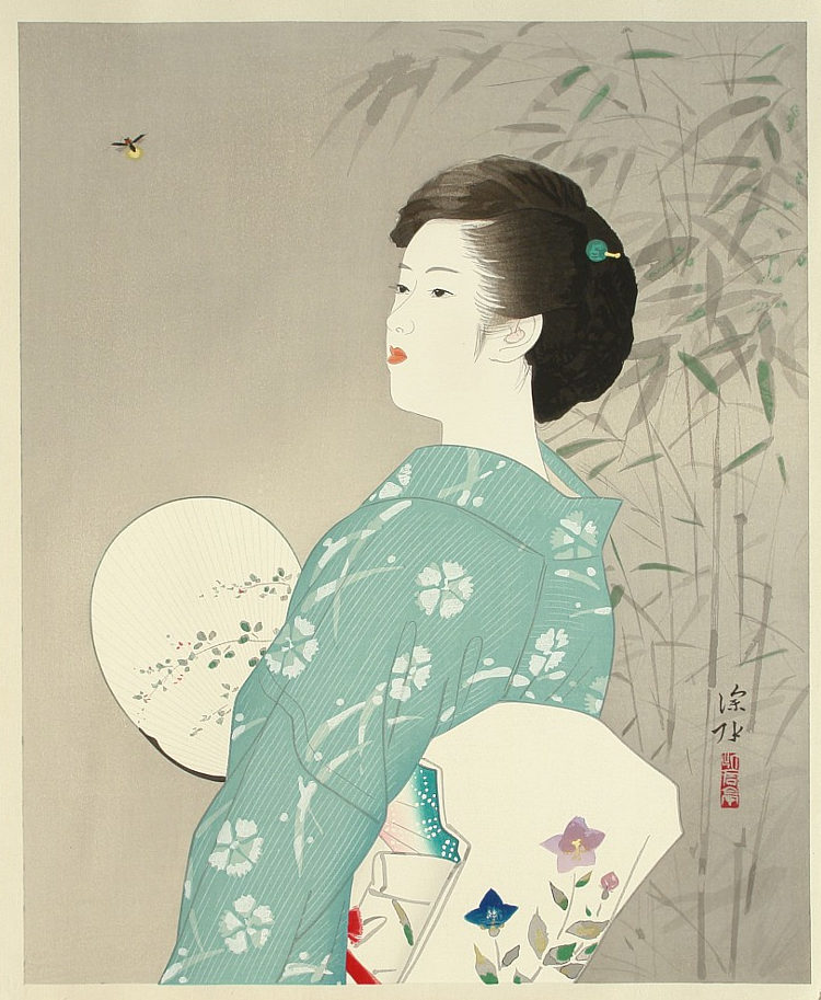 Ito Shinsui Catalogue - Firefly woodblock print