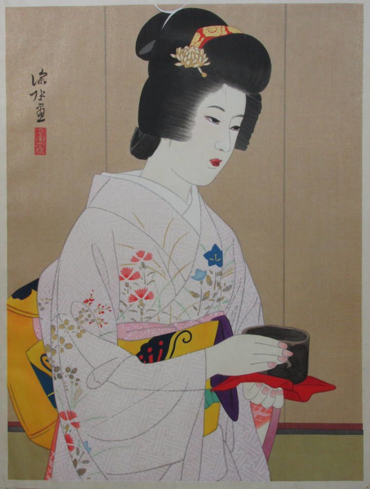 Ito Shinsui Catalogue - Tea Ceremony woodblock print