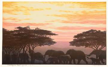 Toshi Yoshida “Evening in East Africa” 1977 thumbnail